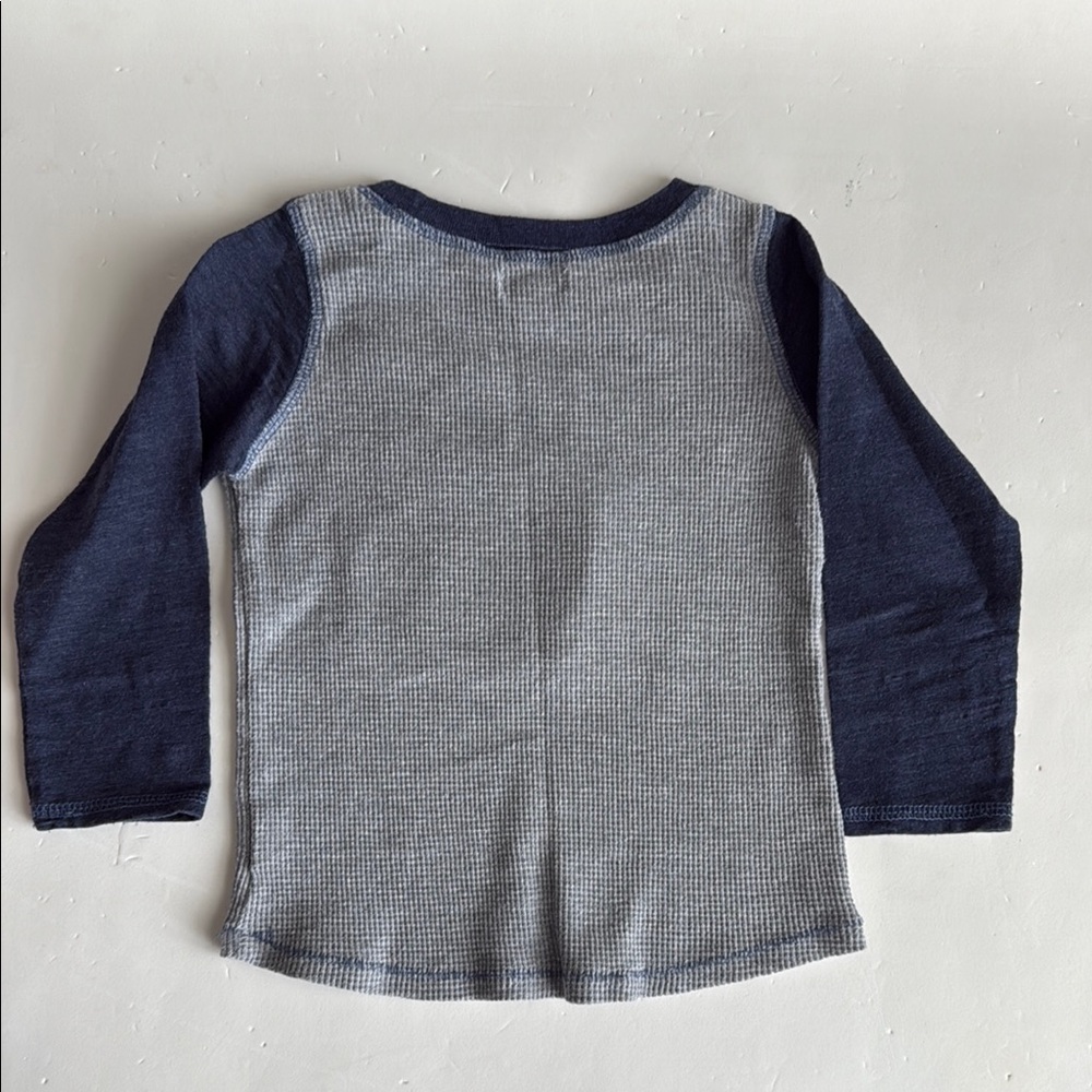 Mud Pie Long Sleeve Shirt “Rookie” Football Blue and Gray Boys 2T - Picture 4 of 4